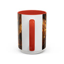 Amber Tiger Stained Glass Style Mug