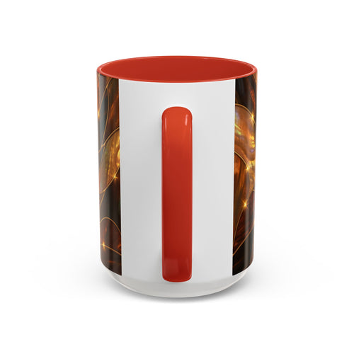 Amber Tiger Stained Glass Style Mug
