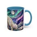 Aurora Peaks Great Pyrenees Stained Glass Style Mug