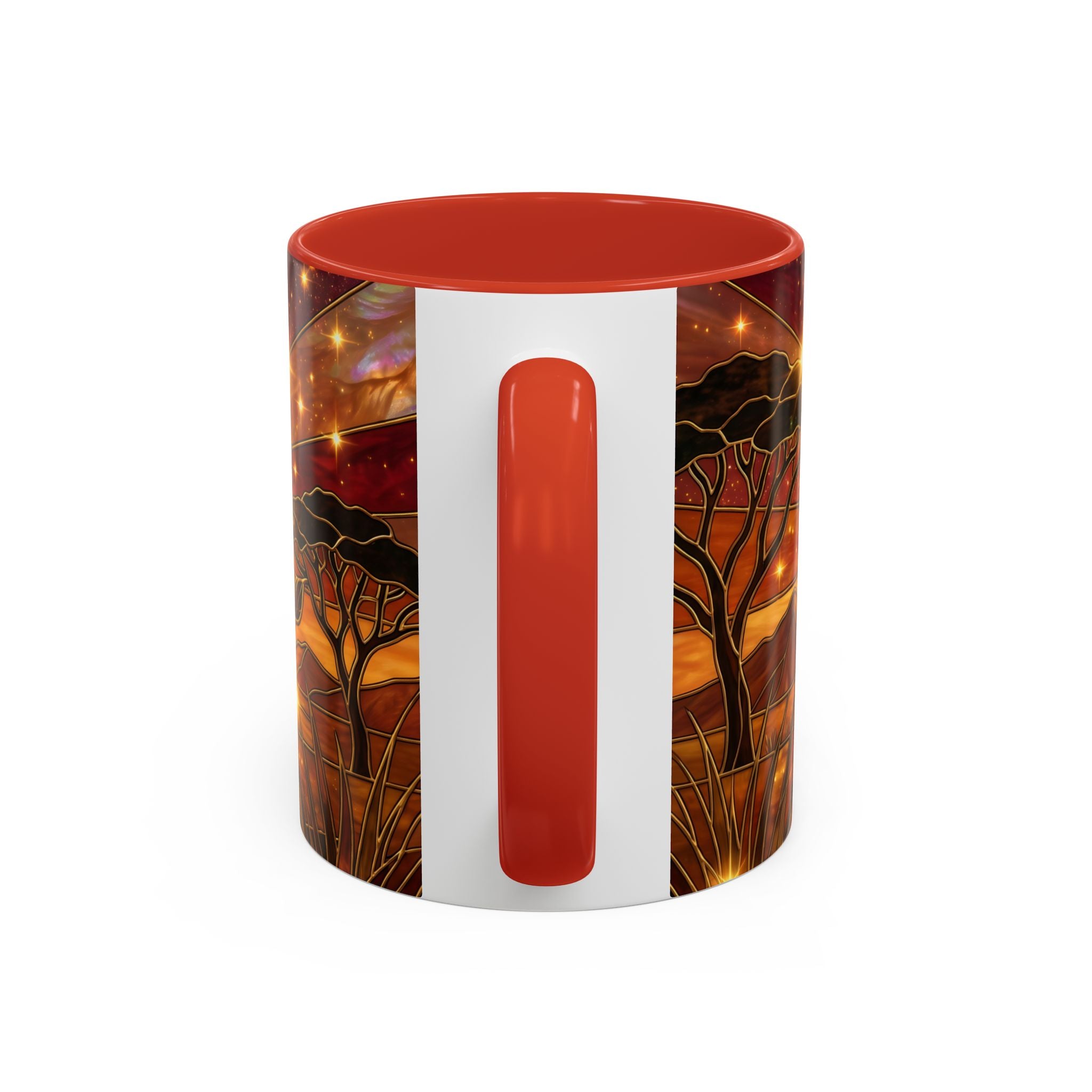 Savannah Lion Stained Glass Style Mug