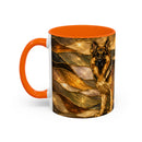 Golden German Shepherd Stained Glass Style Mug