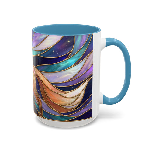 Aurora Fox Stained Glass Style Mug
