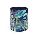 Aurora Husky Stained Glass Style Mug