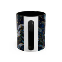 Moonlit Howl Wolf Stained Glass Style Mug
