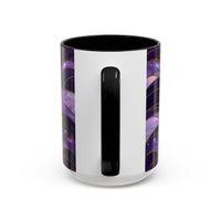 Amethyst Wolf Stained Glass Style Mug