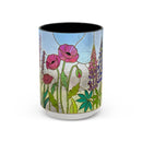 Wildflower Stained Glass Mug