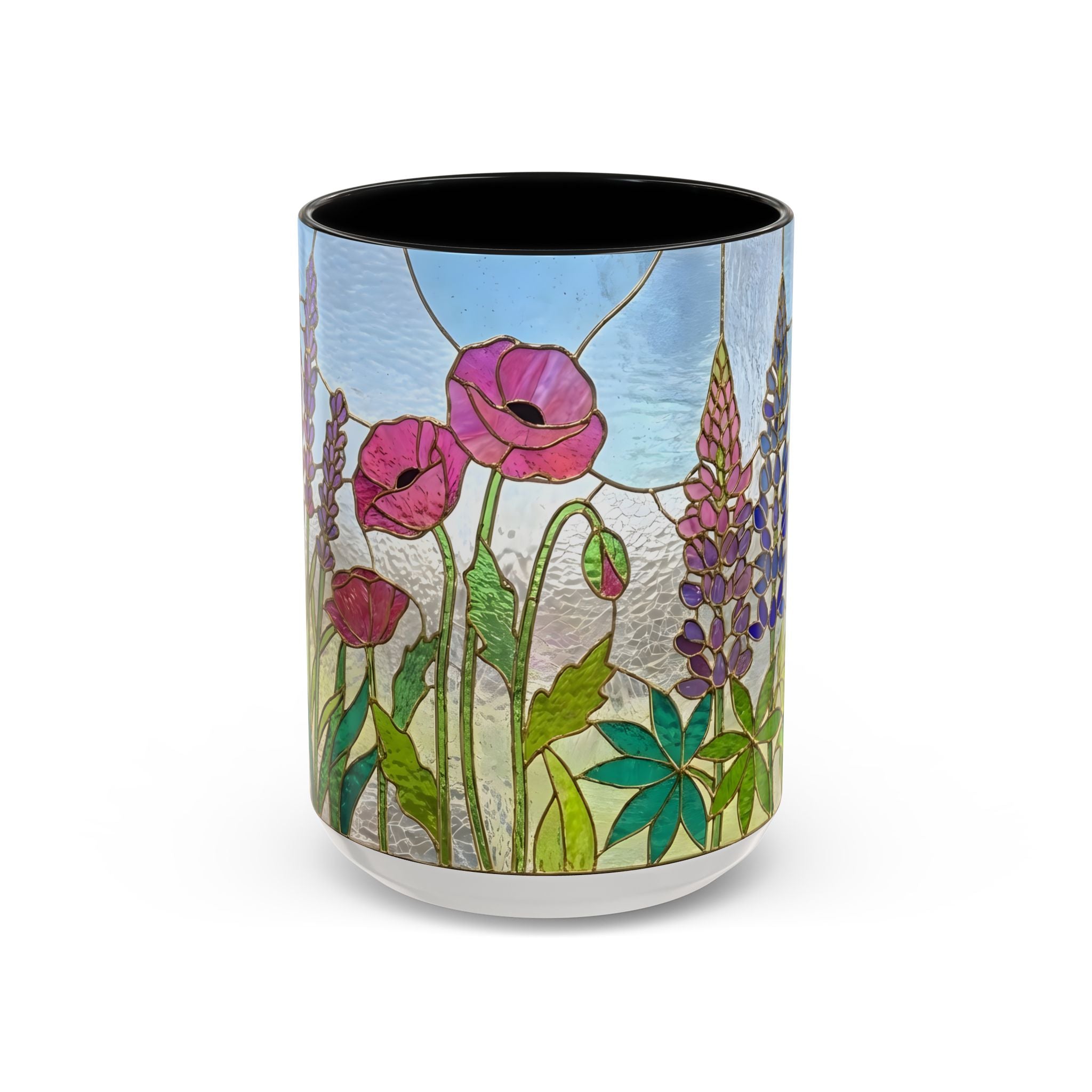Wildflower Stained Glass Mug