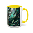 Teal Green Stained Glass Style Mug