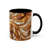 Amber Lion Stained Glass Style Mug