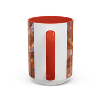 Warm Ember Staffy Stained Glass Style Mug