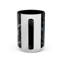 Moonlit Howl Wolf Stained Glass Style Mug