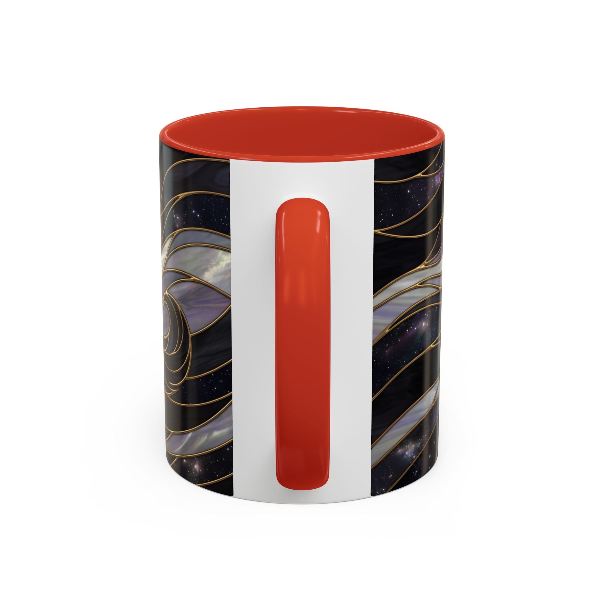 Obsidian Wolf Stained Glass Style Mug