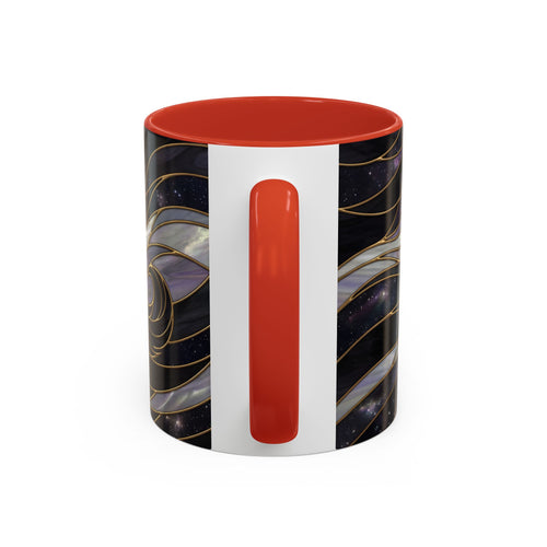 Obsidian Wolf Stained Glass Style Mug