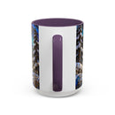Aurora Lake Wolf Stained Glass Style Mug