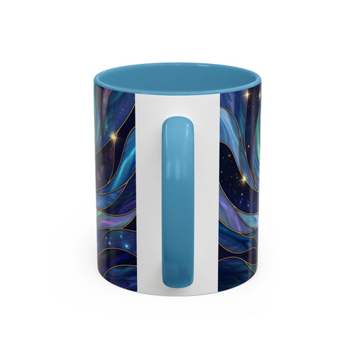 Aurora Howl Wolf Stained Glass Style Mug