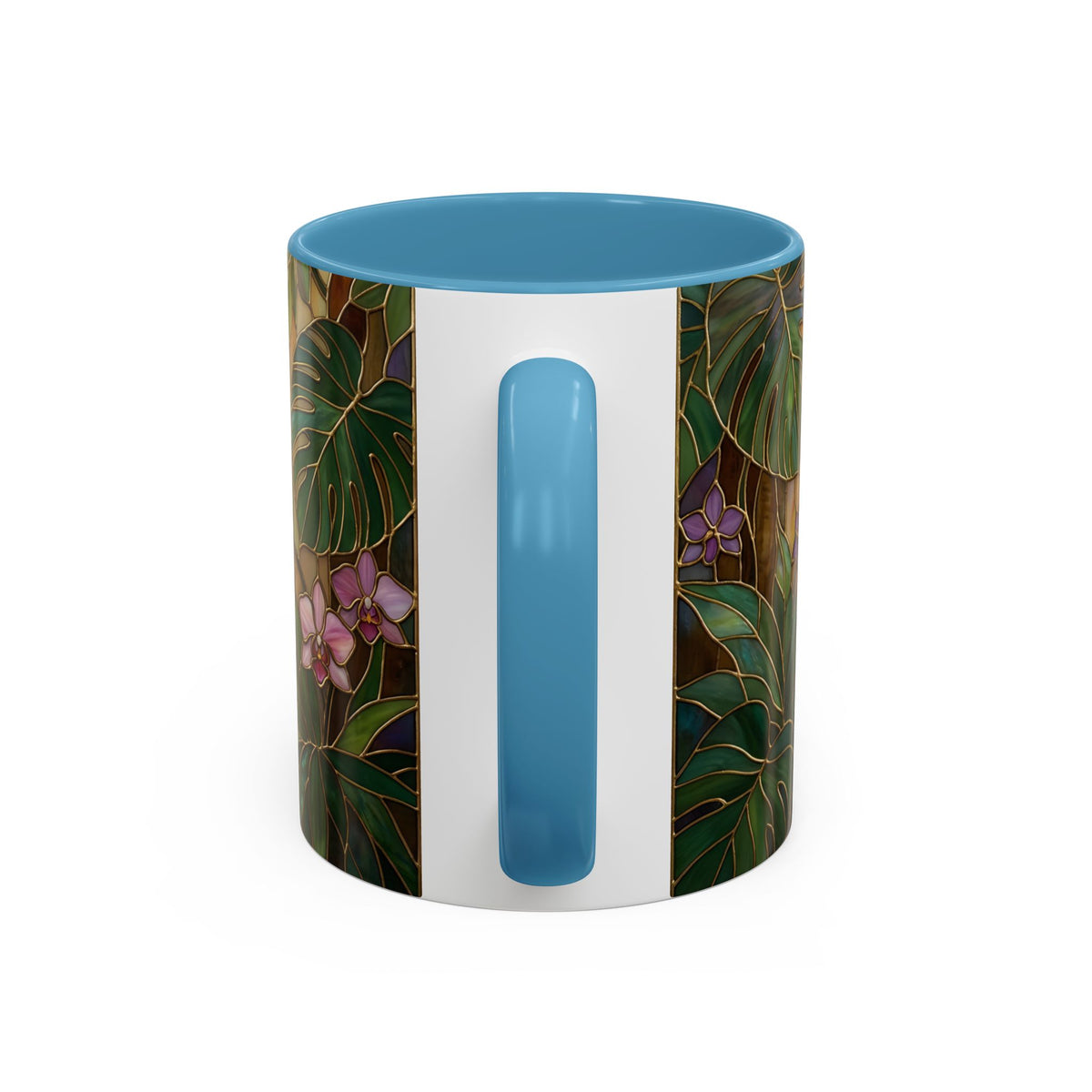 Tropical Hummingbird Stained Glass Style Mug