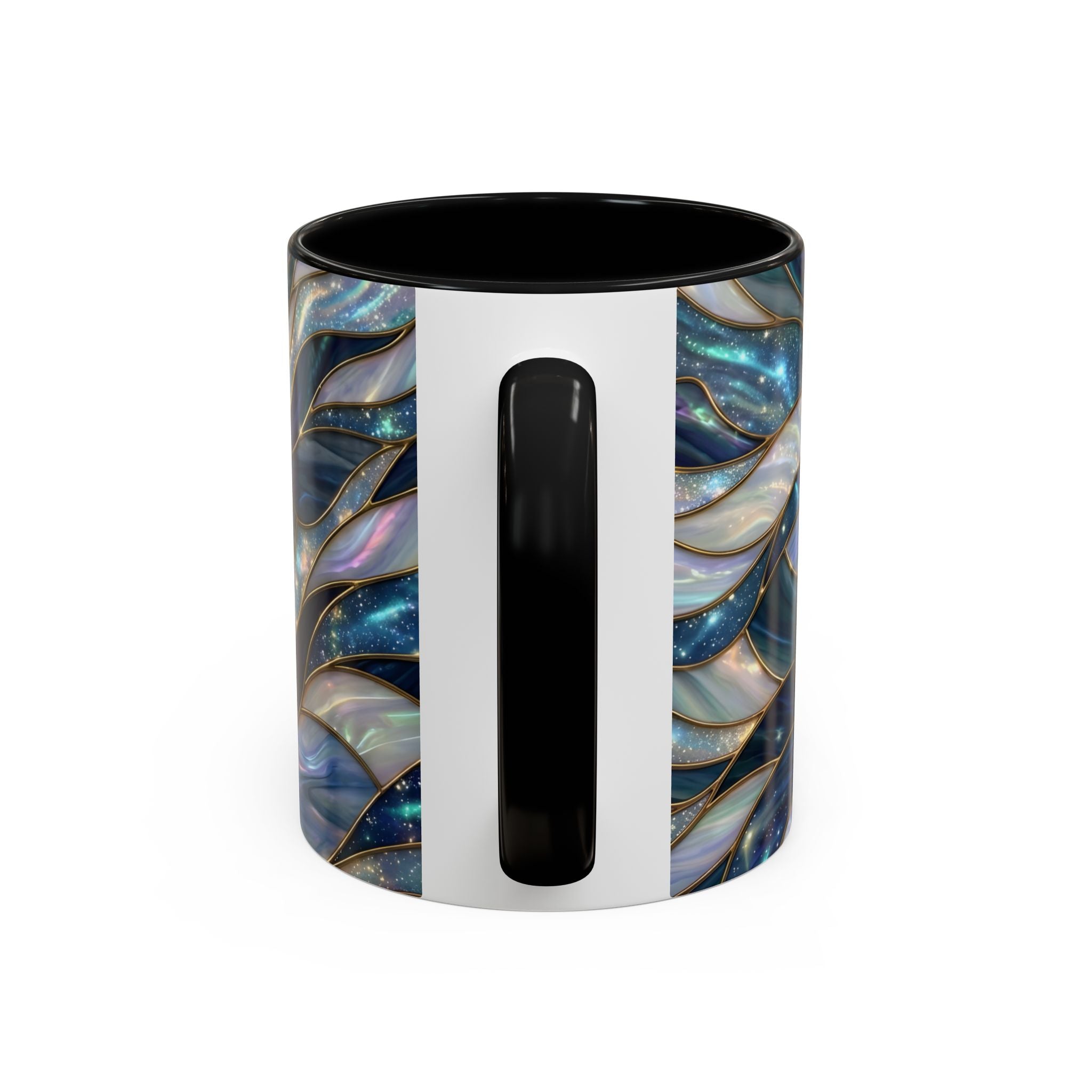 Sapphire Glow French Bulldog Stained Glass Style Mug
