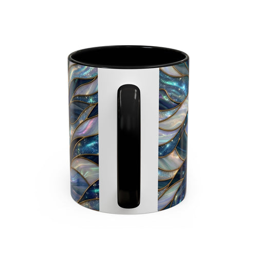 Sapphire Glow French Bulldog Stained Glass Style Mug