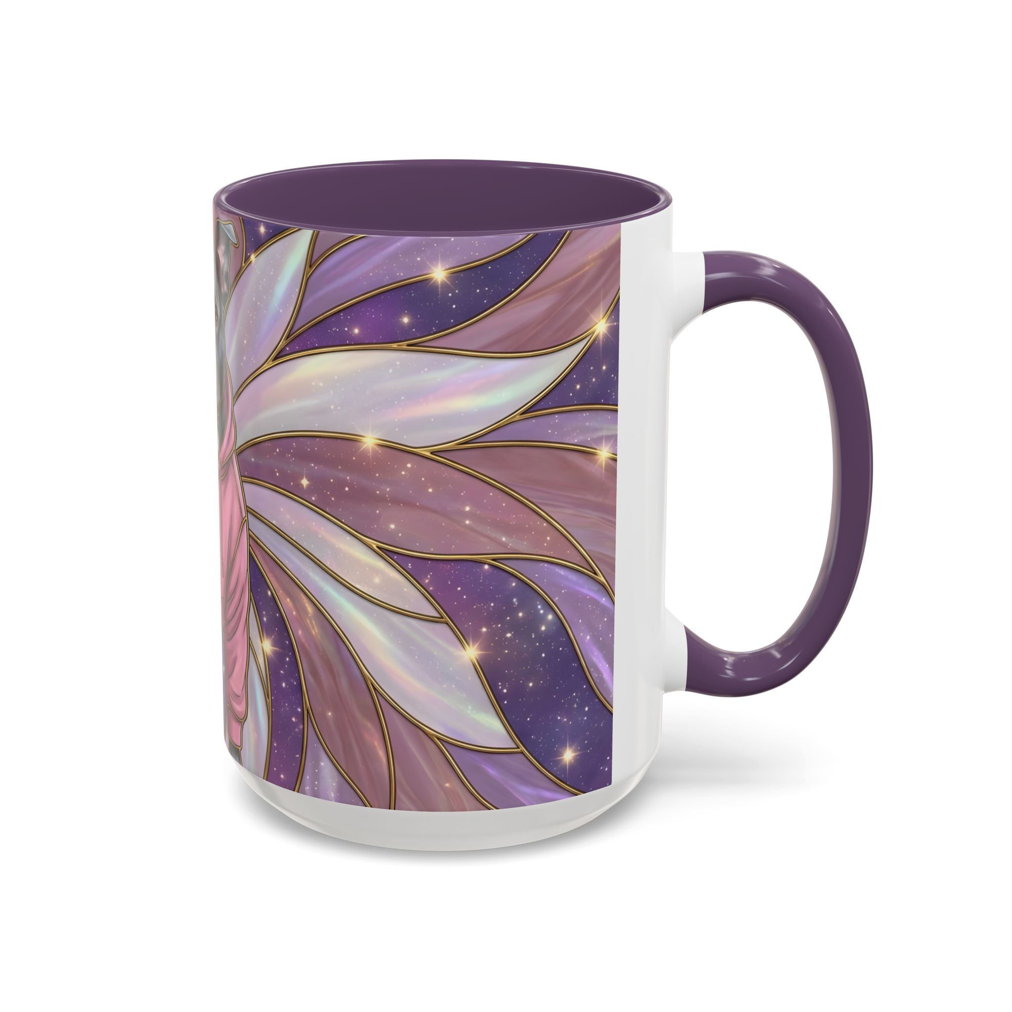 Rose Glow Staffordshire Bull Terrier Stained Glass Style Mug