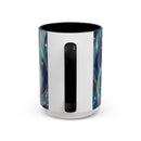 Blue Breeze Hummingbird Stained Glass Style Mug