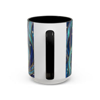 Blue Breeze Hummingbird Stained Glass Style Mug
