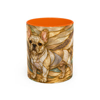 Golden Glow French Bulldog Stained Glass Style Mug