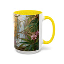 Tropical Hummingbird Stained Glass Style Mug