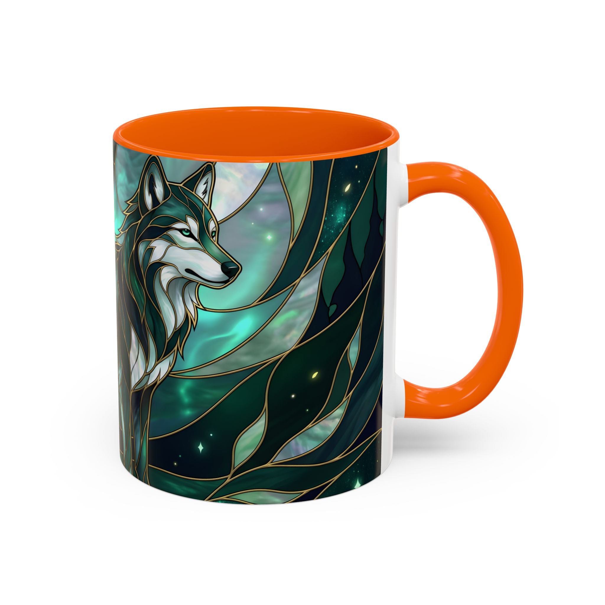 Teal Green Stained Glass Style Mug