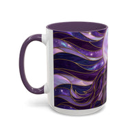 Amethyst Wolf Stained Glass Style Mug