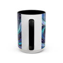 Aurora Wolf Stained Glass Style Mug