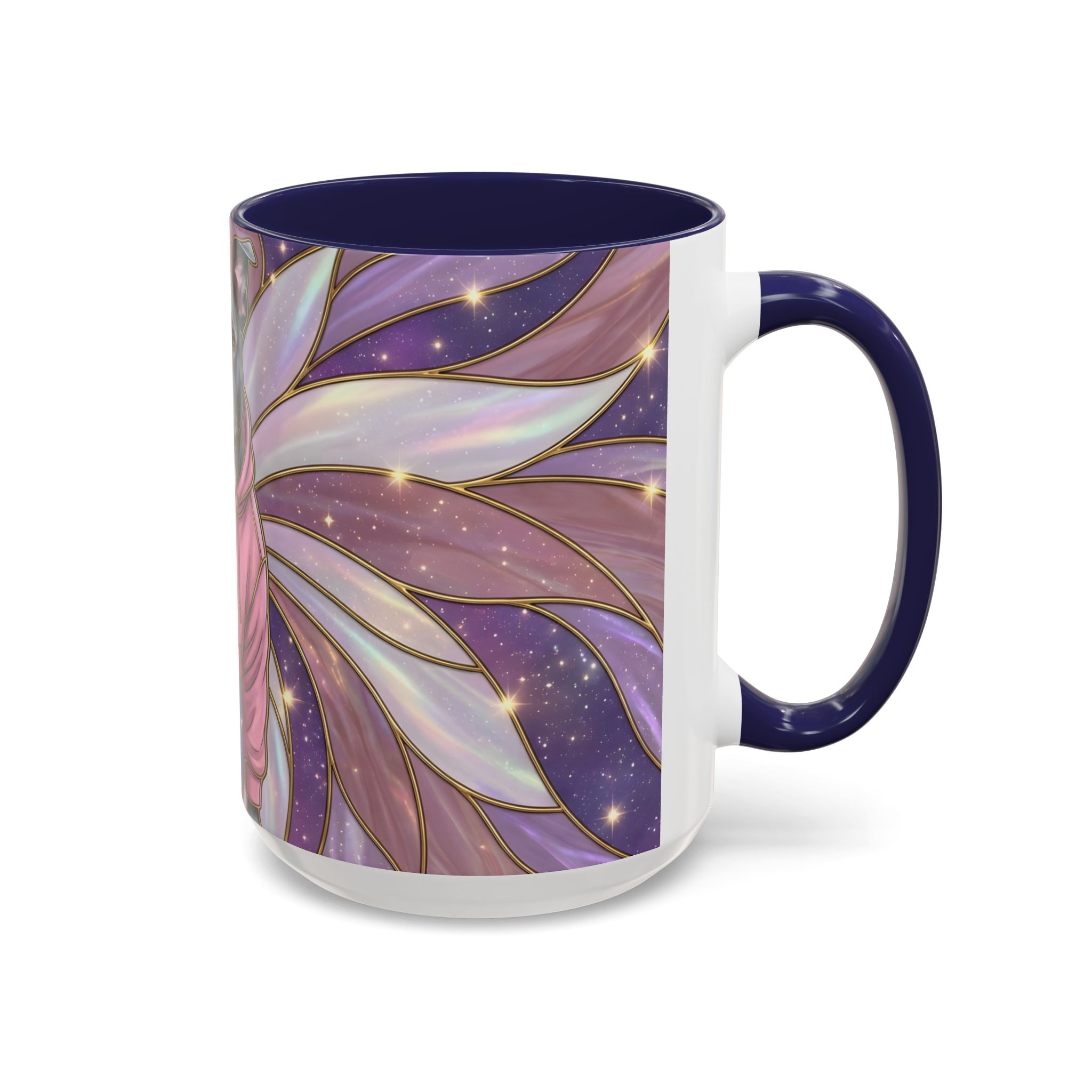Rose Glow Staffordshire Bull Terrier Stained Glass Style Mug