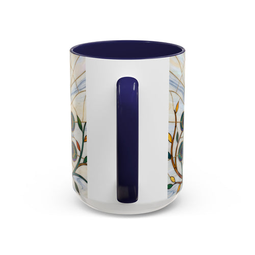 Classic Peacock Stained Glass Style Mug