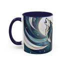 Moon Howl Wolf Stained Glass Style Mug