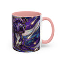 Cosmic Glow Staffy Stained Glass Style Mug
