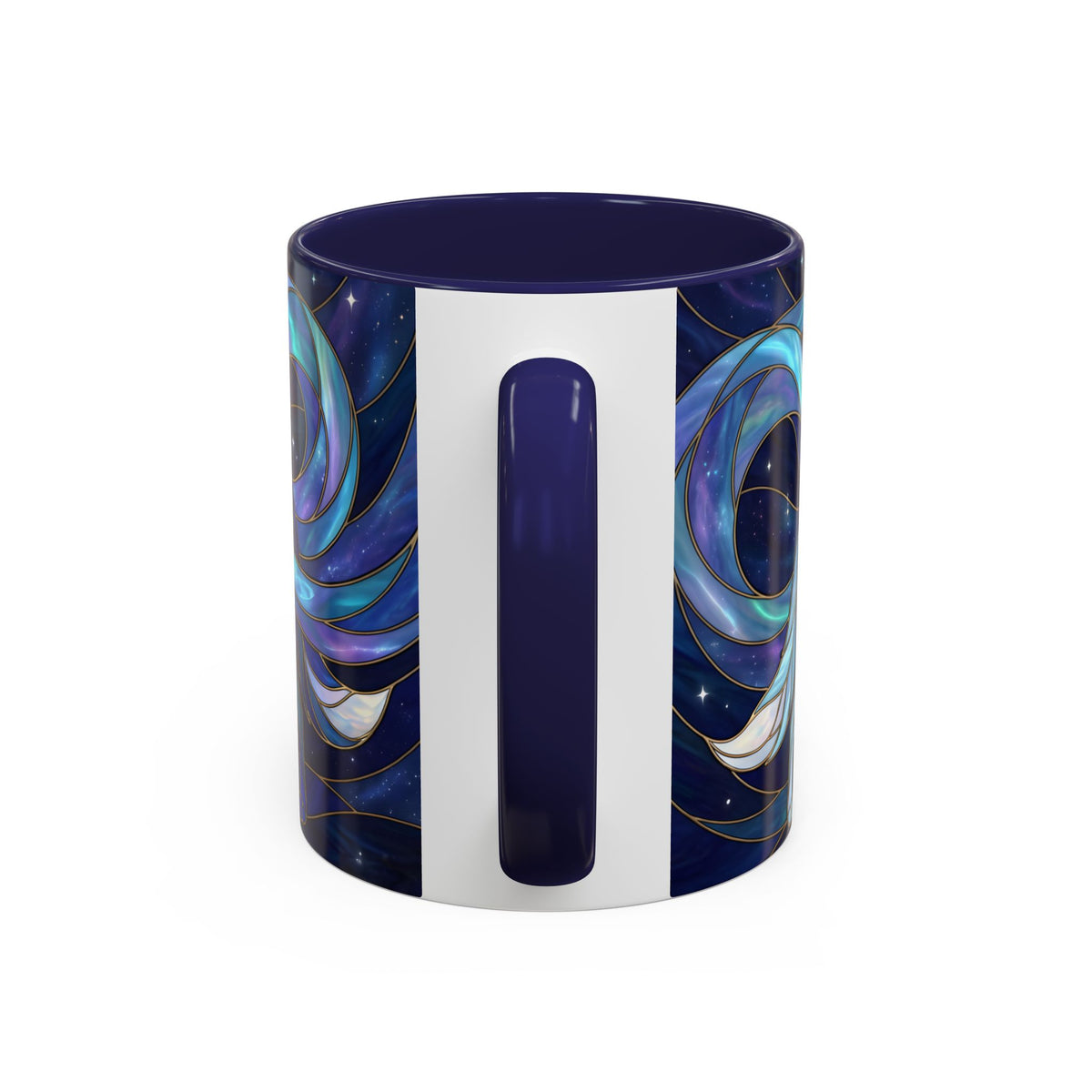 Wolf Kiss Stained Glass Style Mug