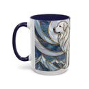 Moonlight Great Pyrenees Stained Glass Style Mug