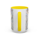 Rainbow Hummingbird Stained Glass Style Mug