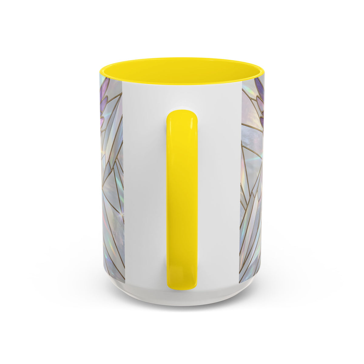 Rainbow Hummingbird Stained Glass Style Mug