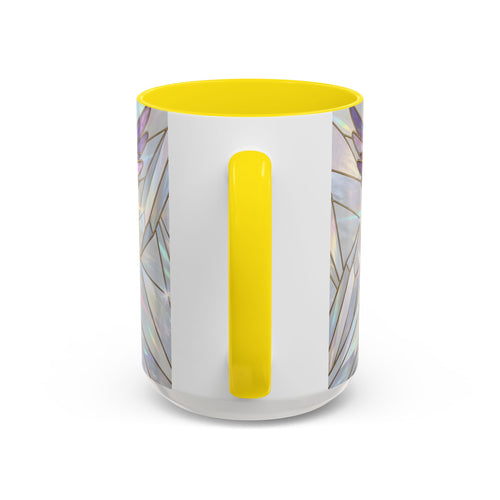 Rainbow Hummingbird Stained Glass Style Mug
