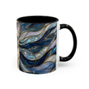Sapphire Glow French Bulldog Stained Glass Style Mug