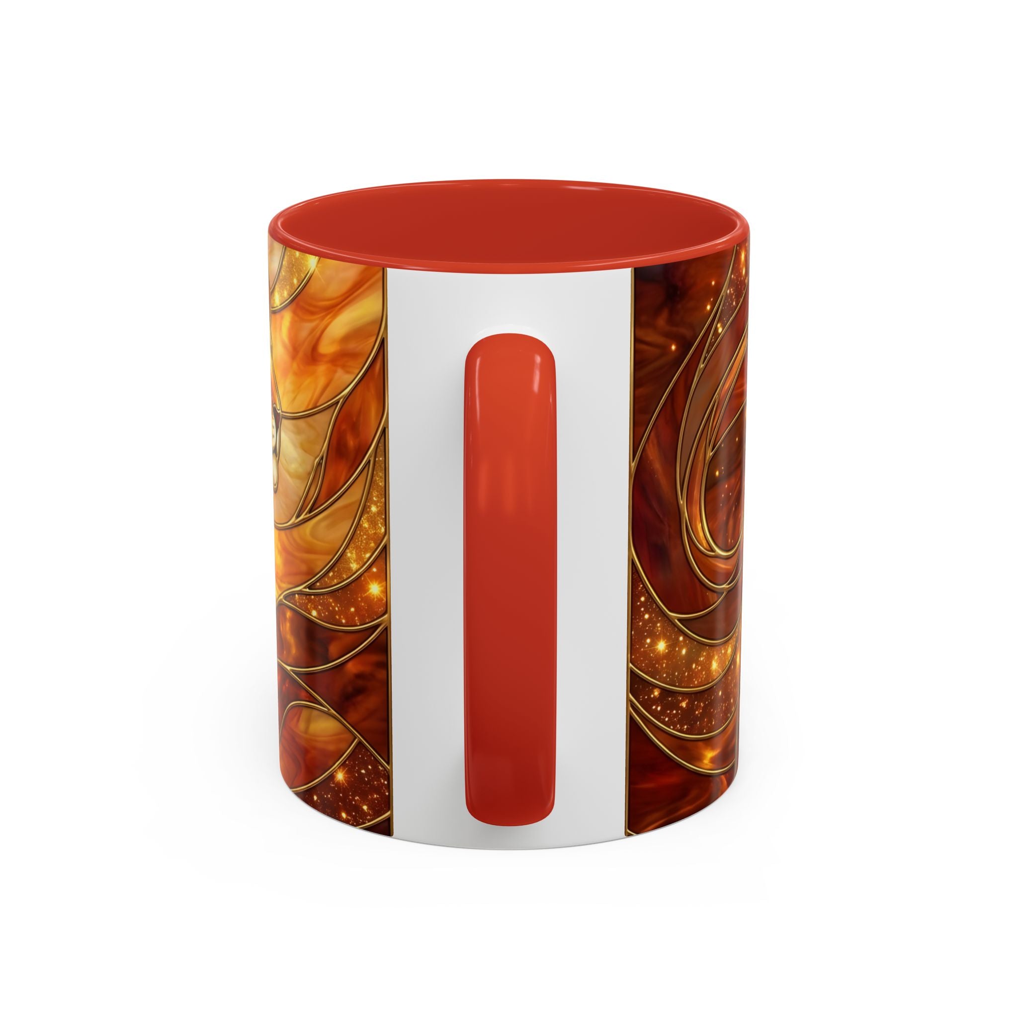 Wildfire Lion Stained Glass Mug