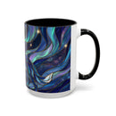 Aurora Howl Wolf Stained Glass Style Mug