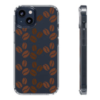 Coffee Beans Clear Phone Case