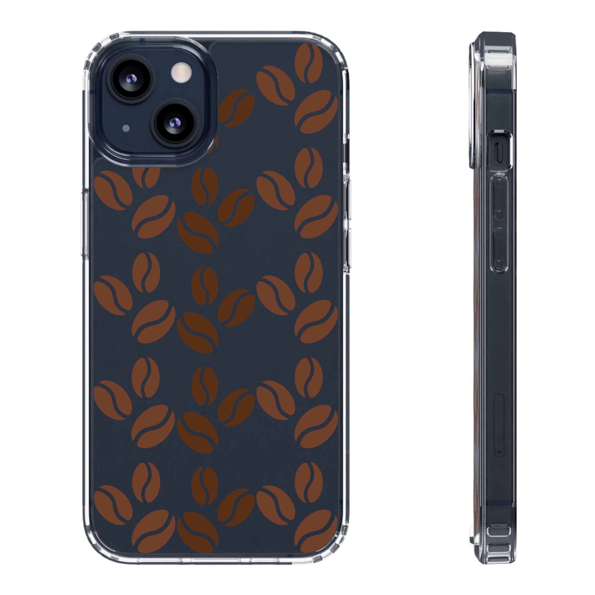Coffee Beans Clear Phone Case