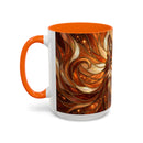 Ember Wolf Stained Glass Style Mug