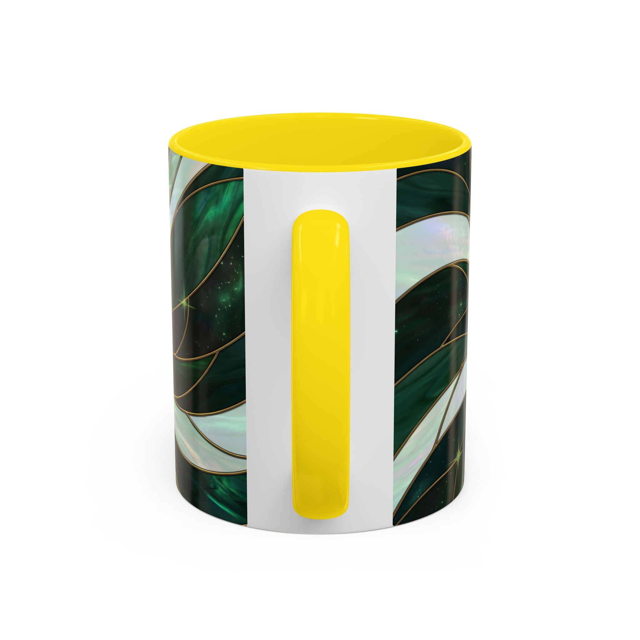 Jade Wolf Stained Glass Style Mug