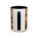 Amber Lion Stained Glass Style Mug