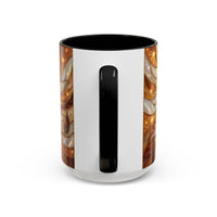Amber Lion Stained Glass Style Mug