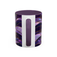 Amethyst Wolf Stained Glass Style Mug