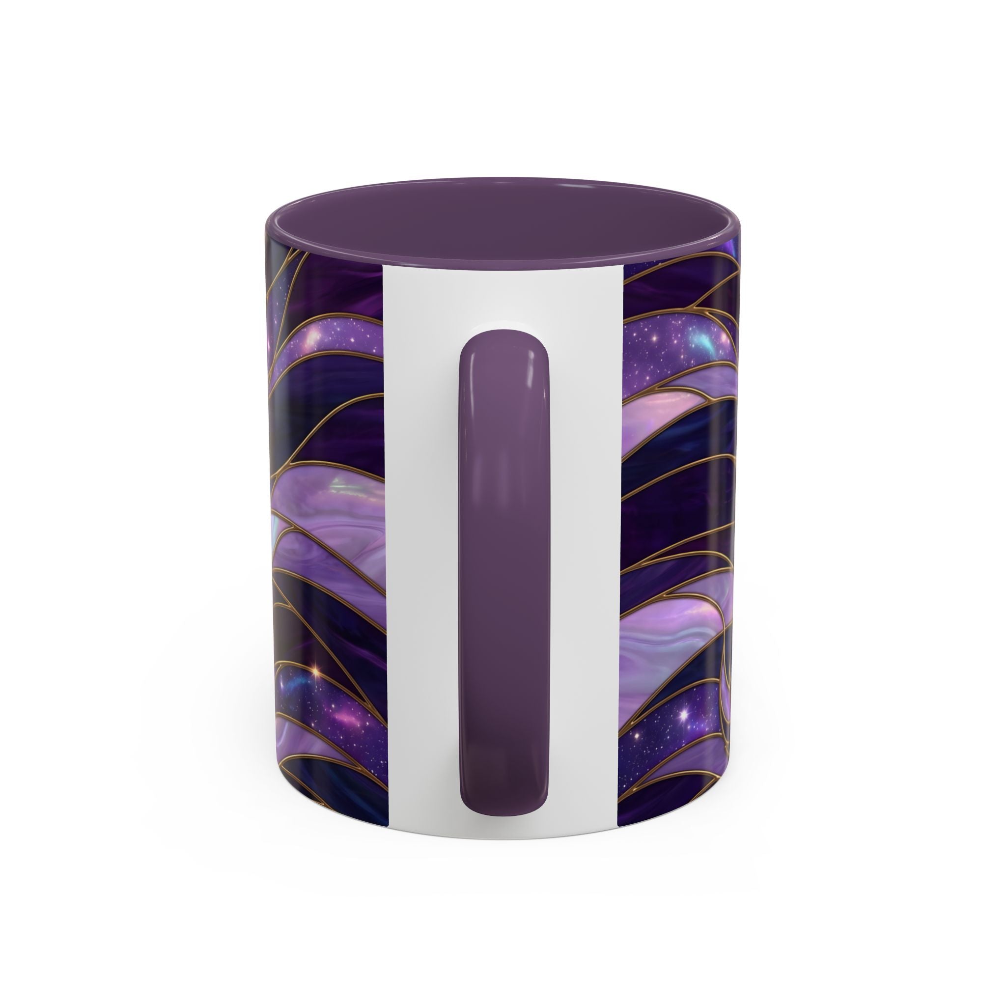 Amethyst Wolf Stained Glass Style Mug